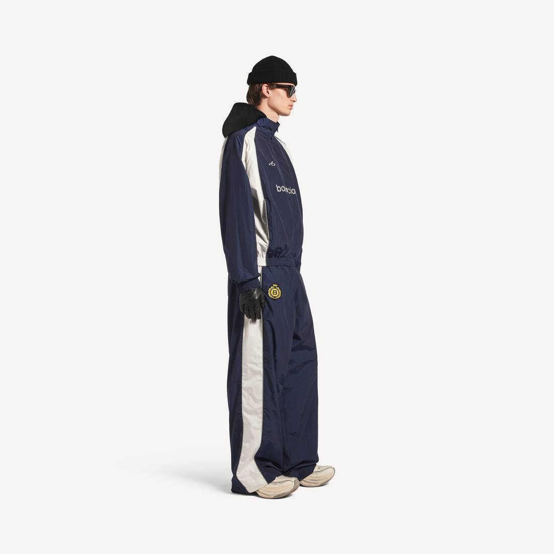 Men's Soccer Tracksuit Pants in Marine Blue | Balenciaga United Kingdom EN - Image 3