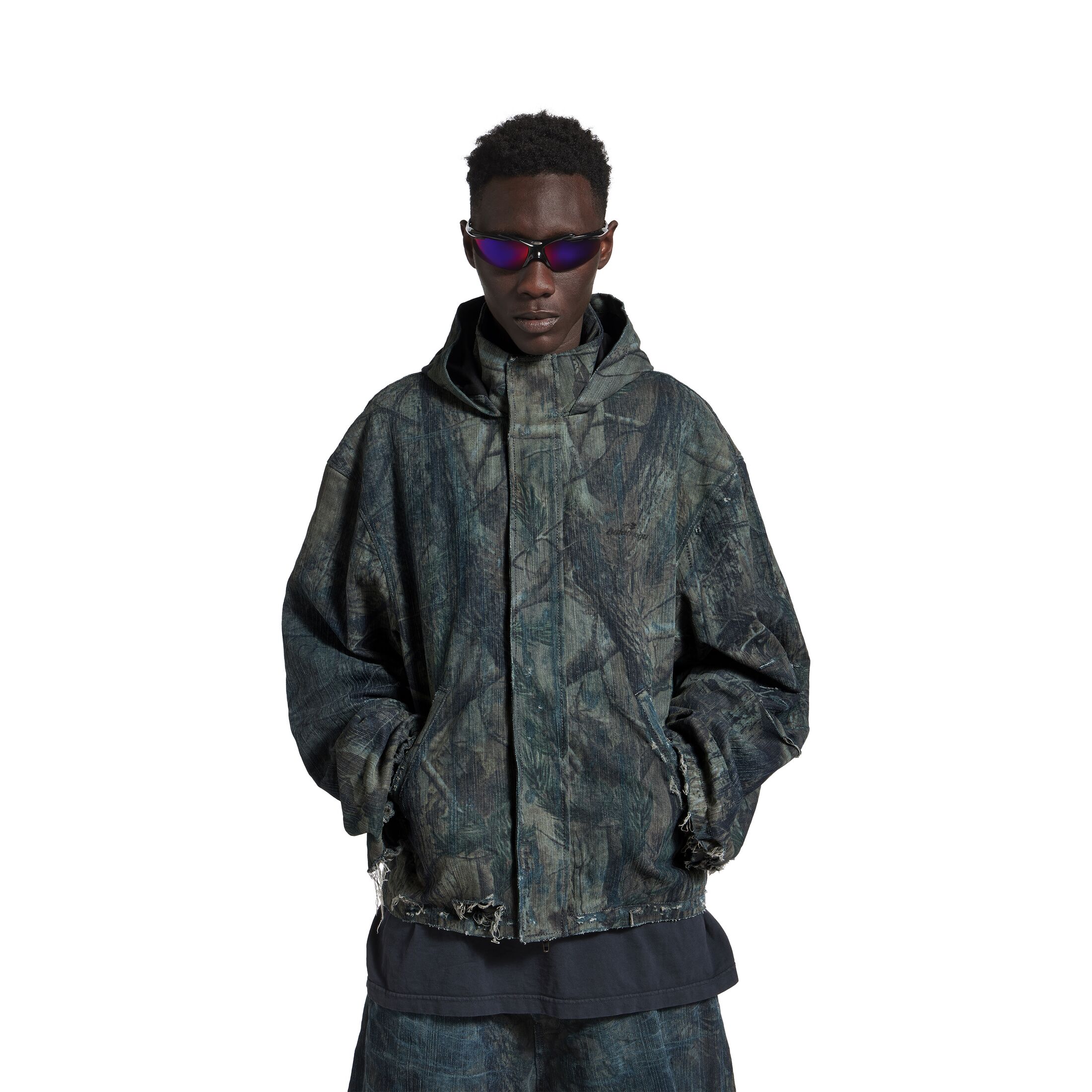 hooded workwear jacket