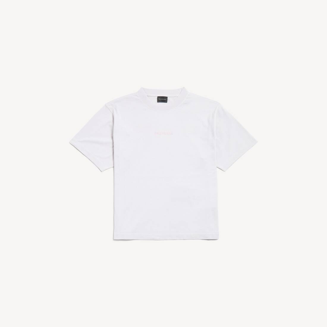 Women's Balenciaga Back T-shirt Medium Fit in Dirty White Balenciaga US