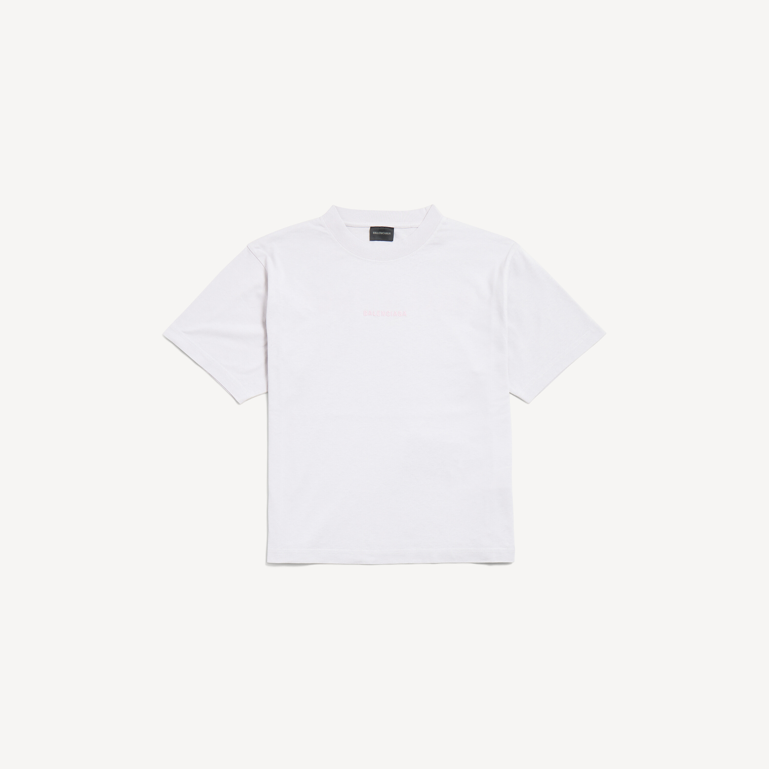 Women's Balenciaga Back T-shirt Medium Fit in Dirty White