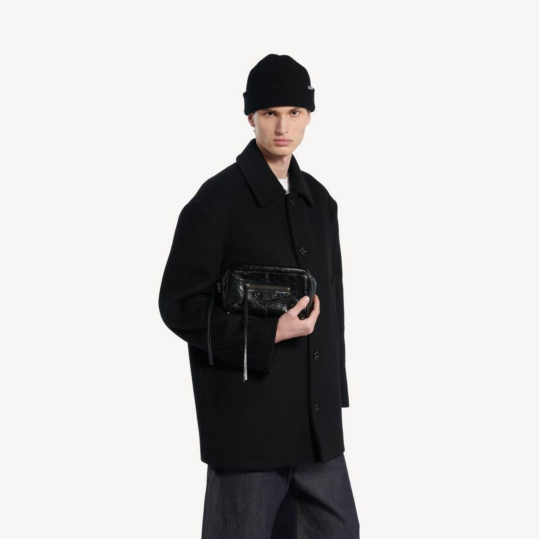 Men's Le City Toiletry Pouch in Black | Balenciaga United States EN - Image 7