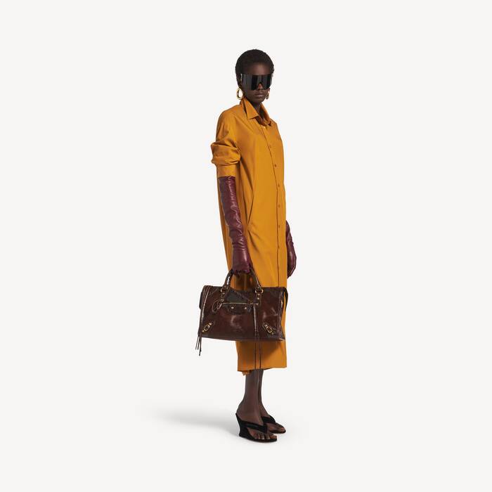 Bolso Le City Mediano para Mujer en Marr&oacute;n - Mujer | Balenciaga Espa&ntilde;a ES - Image 3