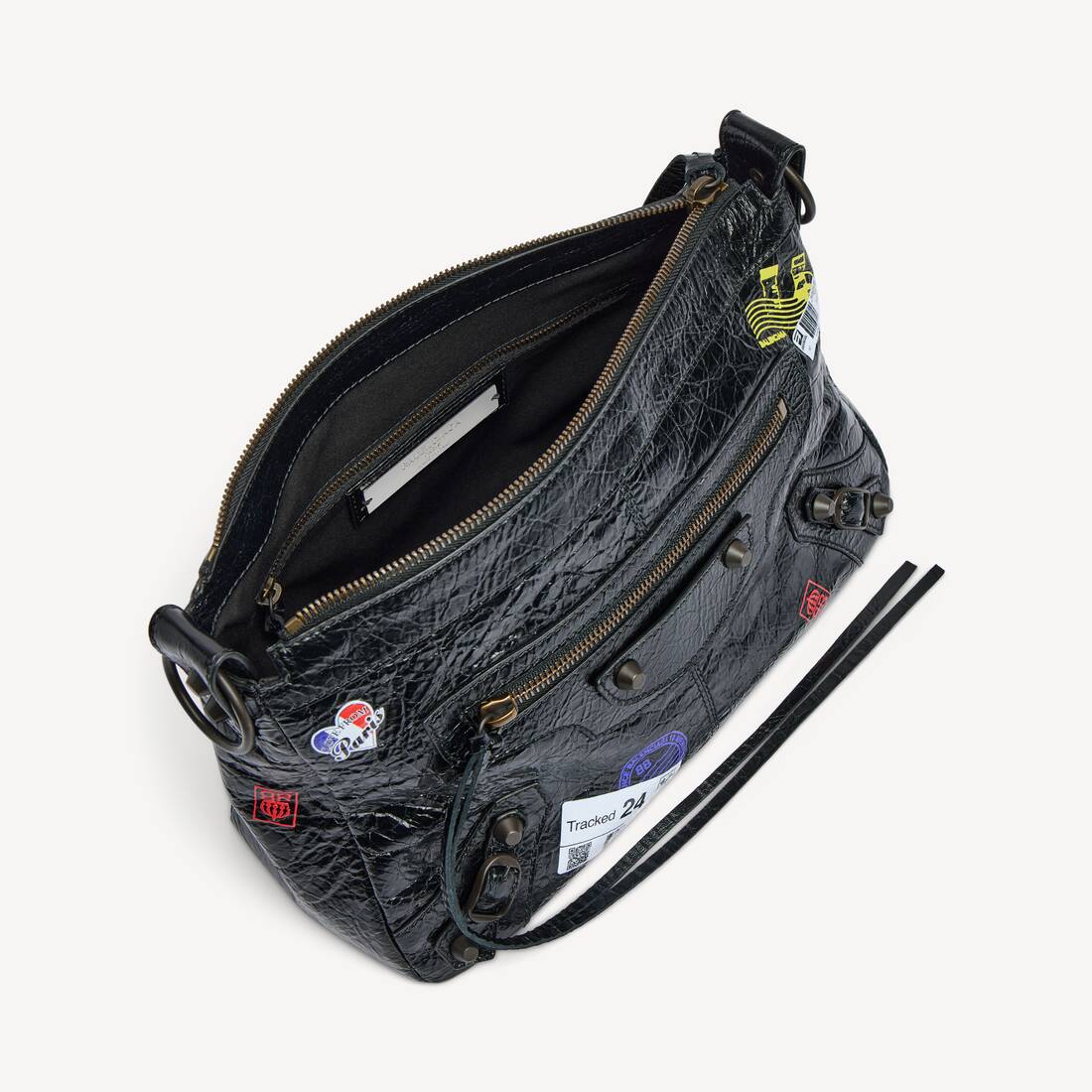 Men's Le City Moto Bag Small in Black | Balenciaga Republic Of Korea EN - Image 5