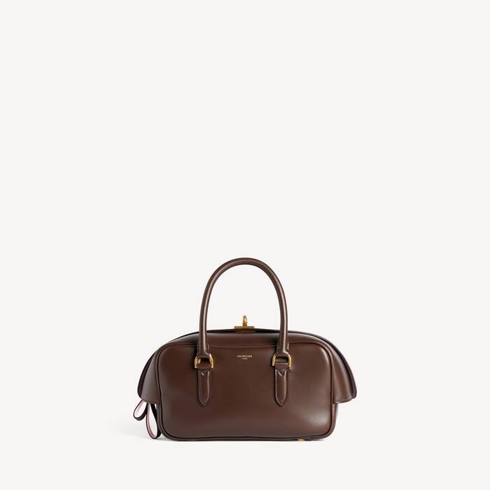 Le Set Bowling Bag Small in Black, Muscade, and Rose Quartz