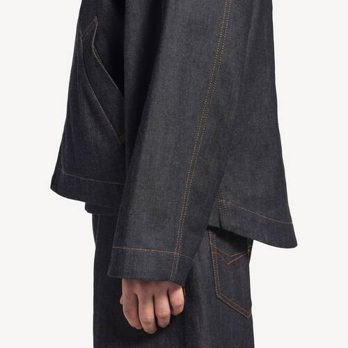 giacca denim con cappuccio