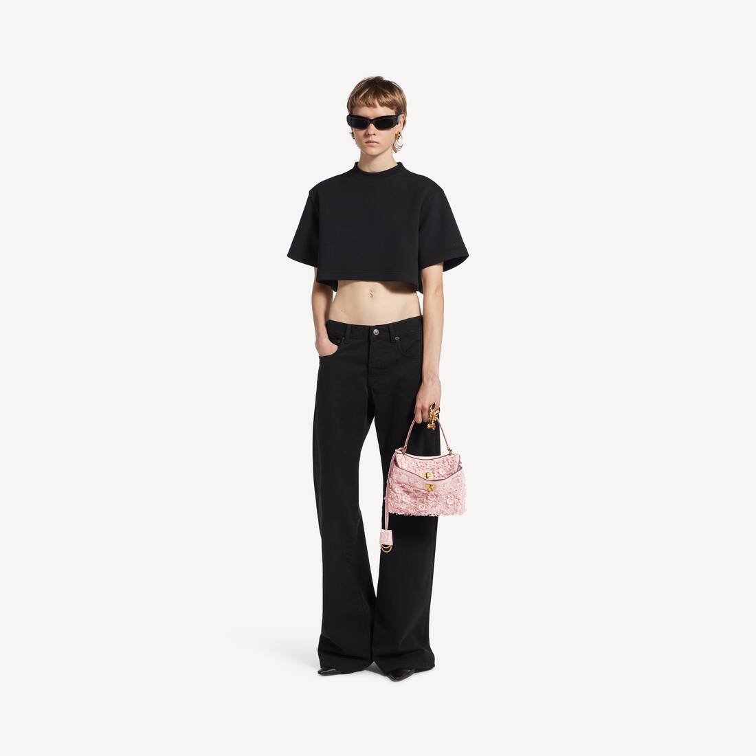 Women's Rodeo Handbag Mini in Rose Quartz | Balenciaga New Zealand EN - Image 7