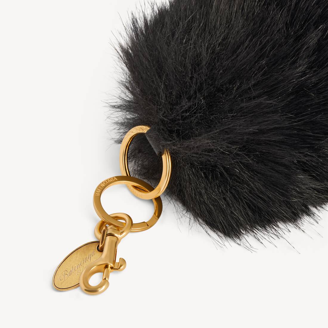 Women's Charm/keyring Faux Fur Tail in Brown | Balenciaga Canada EN - Image 2