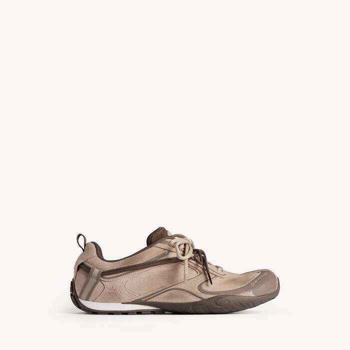 Women's Radar Velvety Sneaker in Beige/brown - Women | Balenciaga Bulgaria EN - Image 1