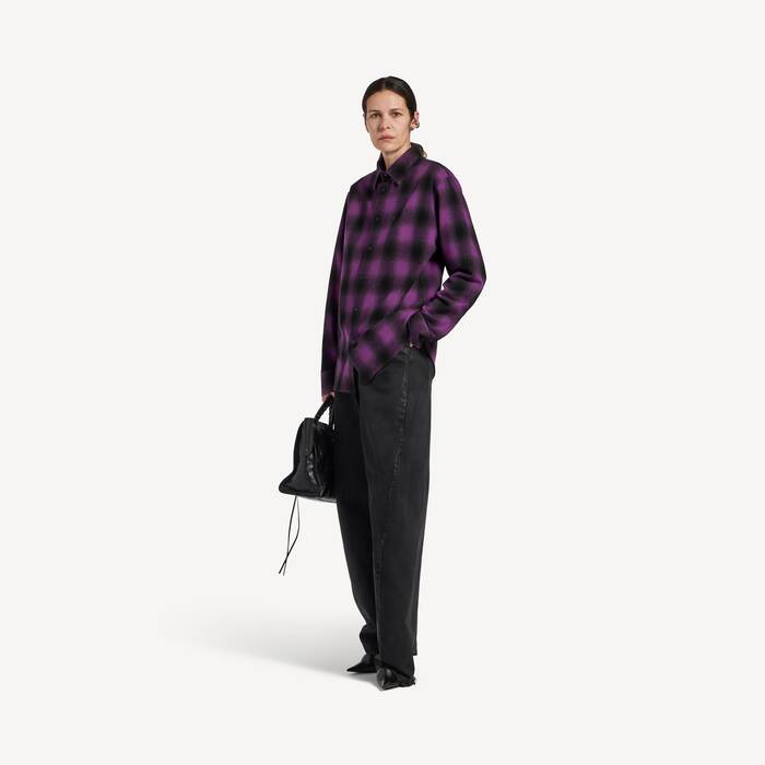 ブラック/バイオレット の ウィメンズ フランネルシャツ - ウィメンズ | Balenciaga 日本 JA - Image 3