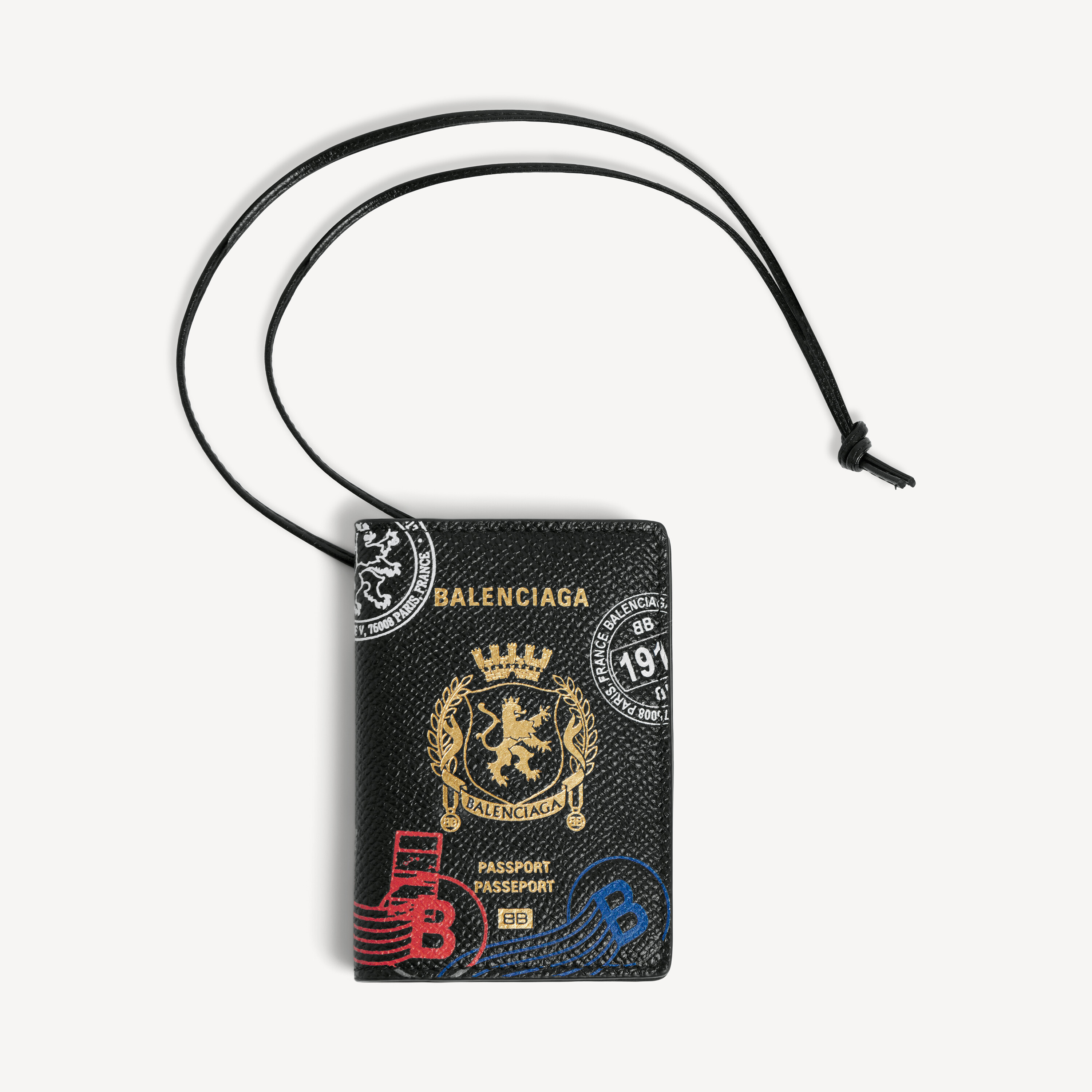 Balenciaga passport card holder charm
