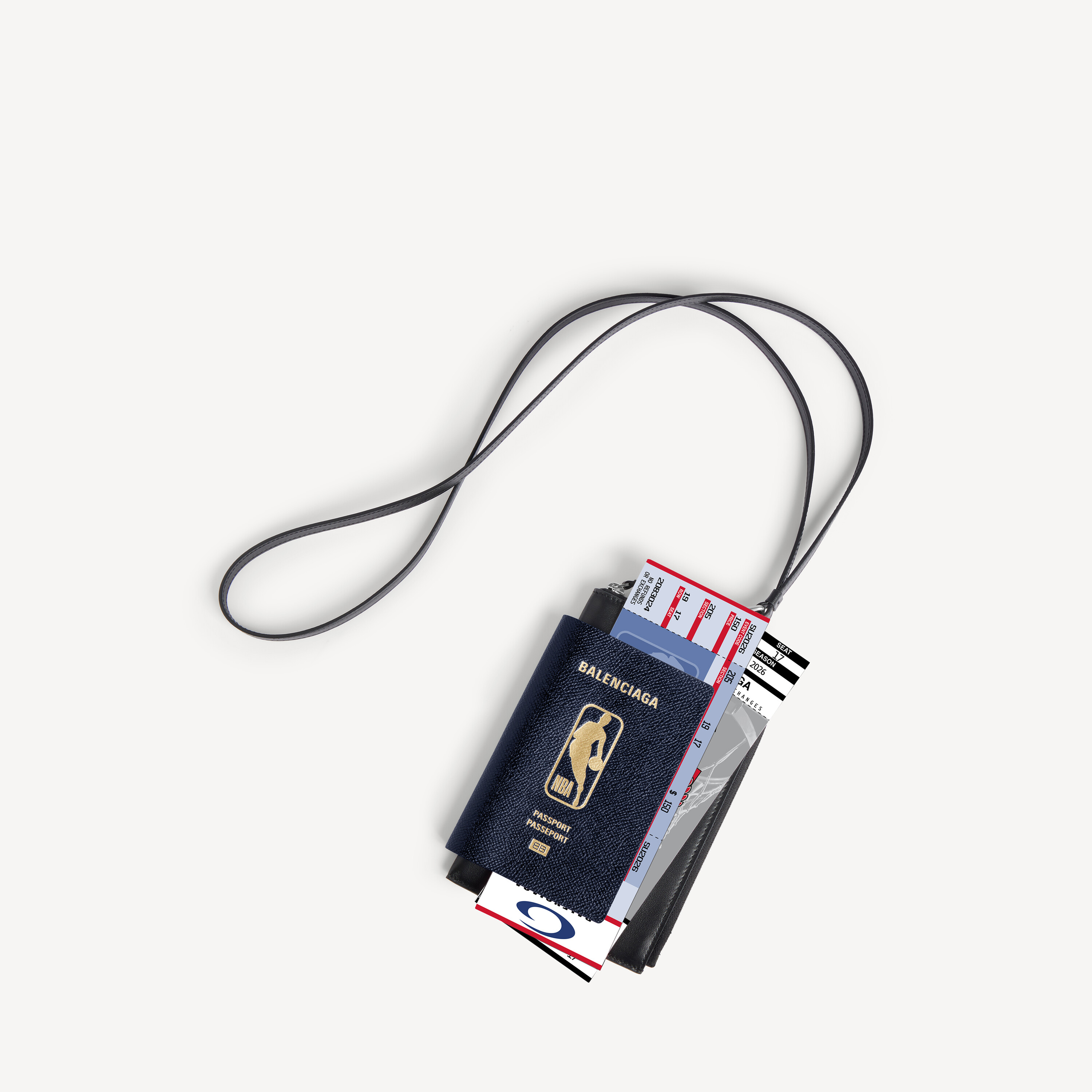 Men's Balenciaga | Nba Collaboration Passport Phone Holder in Blue