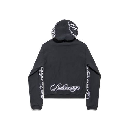 hoodie zippé cursive fit regular