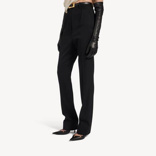 pantaloni a vita alta taglio slim 