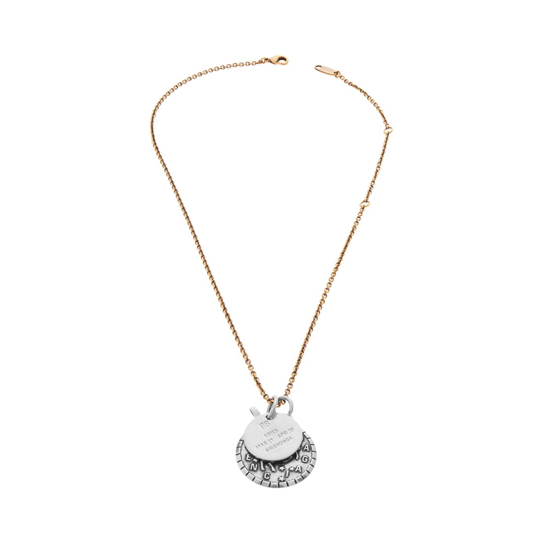 バレンシアガ レディース シルバー ネックレス 約47cm アクセサリー 54747f_3.jpg