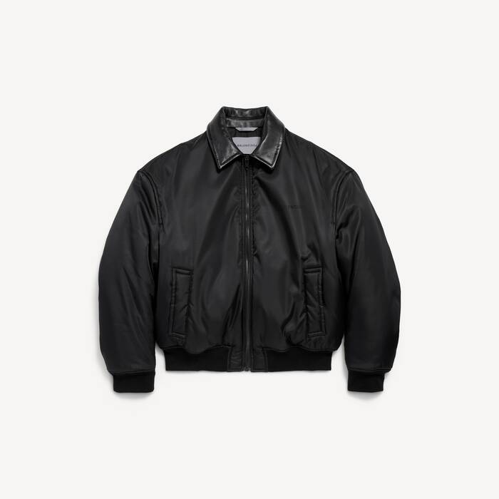 Bomber Cocoon pour Homme en Noir - Homme | Balenciaga Belgique FR - Image 2