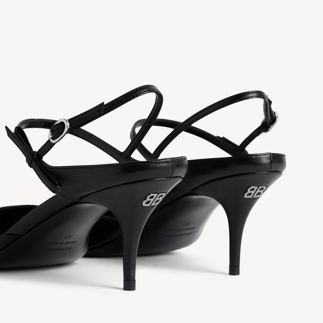 Women's Avenue Bow Slingback in Black/silver | Balenciaga United Kingdom EN - Image 4