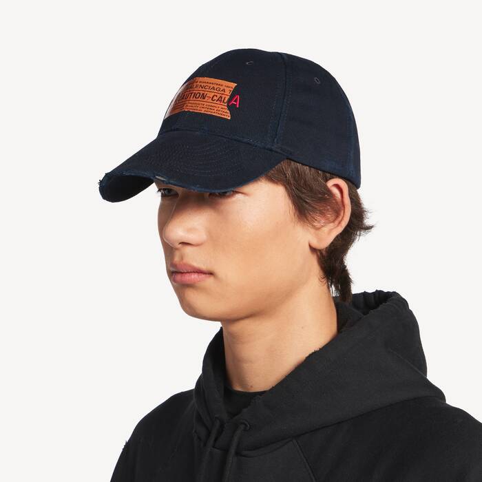 Casquette Logo pour Homme en Bleu Marine - Homme | Balenciaga Belgique FR - Image 3