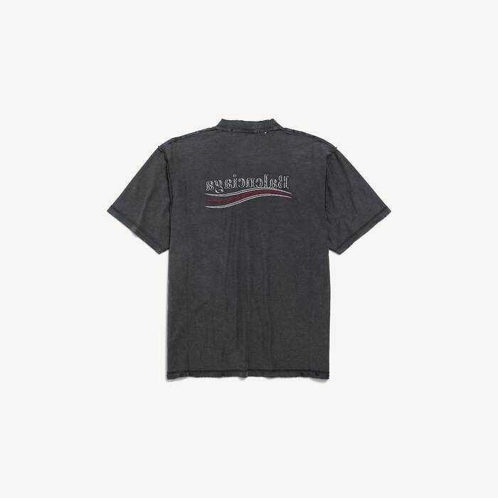 political campaign inside-out t-shirt large fit