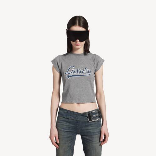 luxury script shrunk t-shirt
