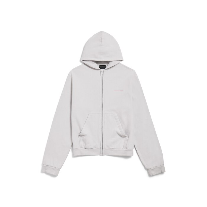hoodie zippé balenciaga back fit regular