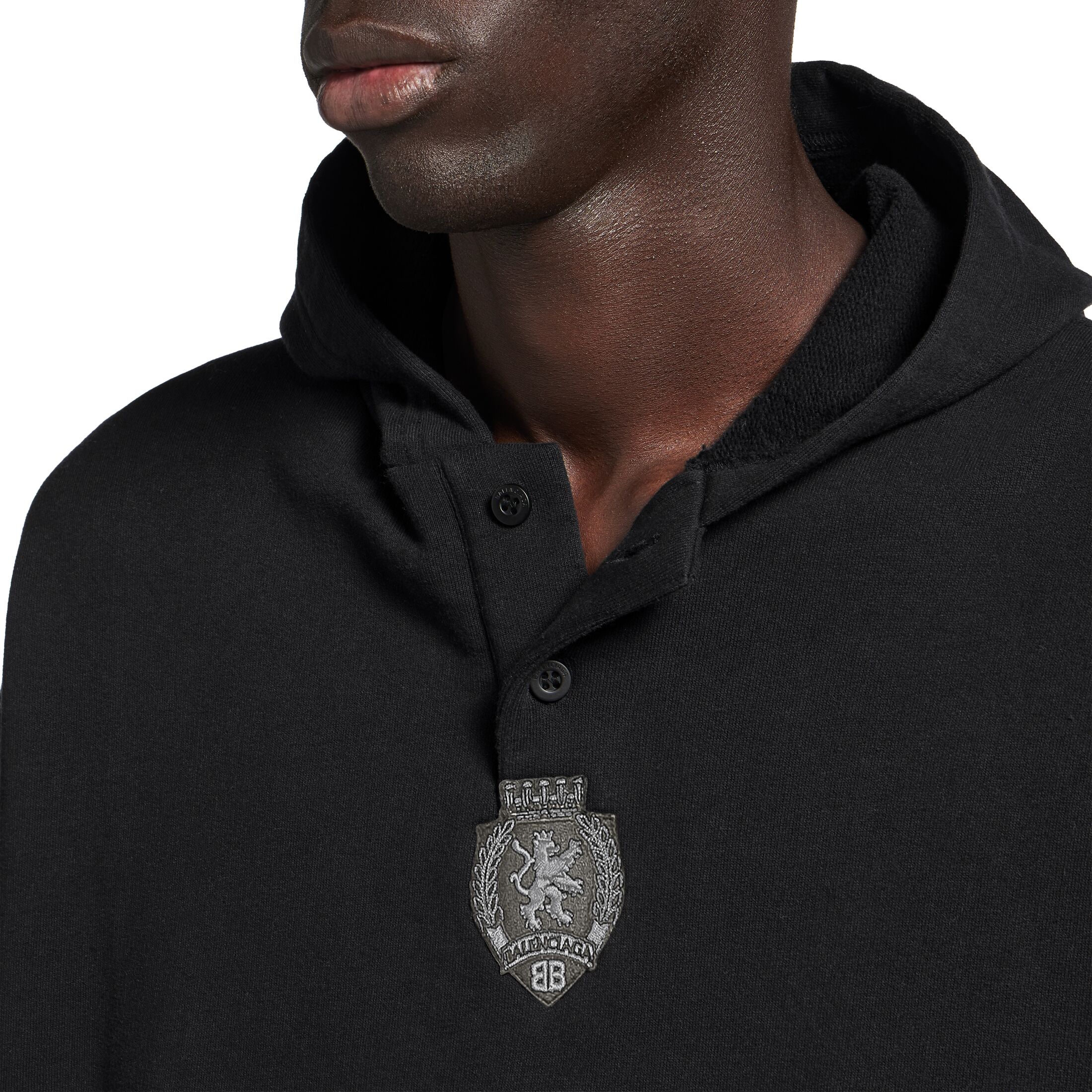 3b football polo hoodie