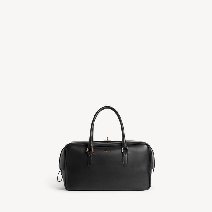 Sac Bowling Le 7 Moyen pour Femme en Noir - Femme | Balenciaga Suisse FR - Image 1