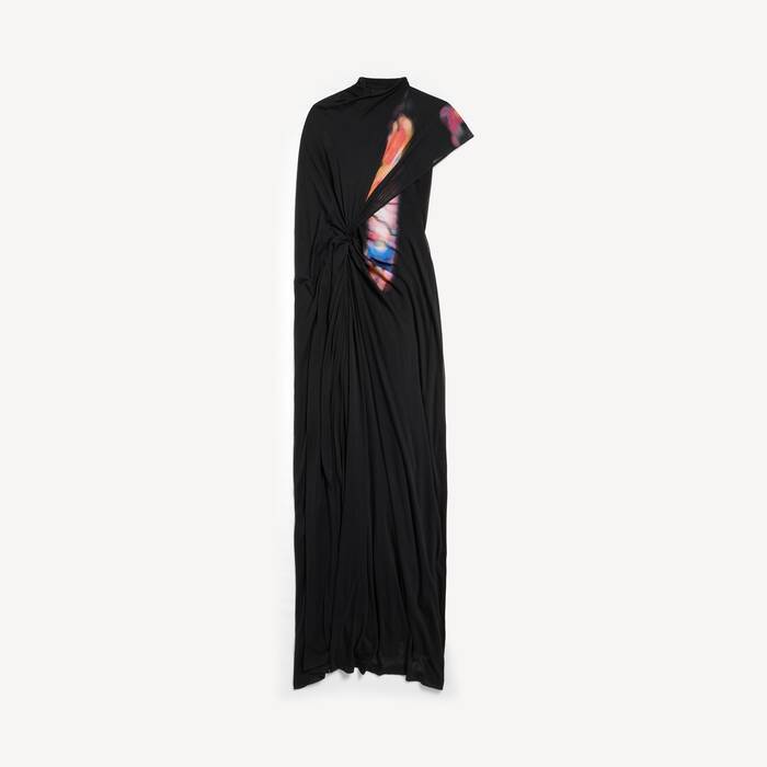 ブラック の ウィメンズ Stained Glass ドレープケープドレス - ウィメンズ | Balenciaga 日本 JA - Image 2