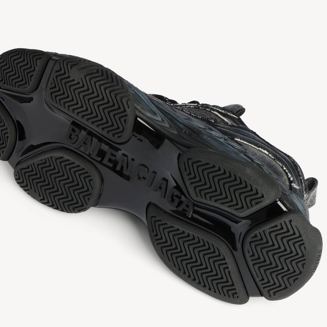 Men's Triple S.2 Denim Sneaker in Black | Balenciaga Portugal EN - Image 5