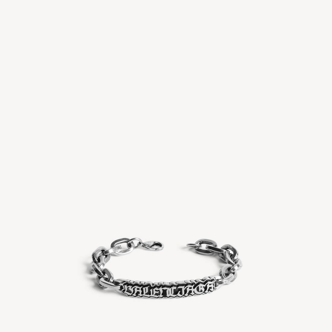 Men's Goth Gourmette Bracelet in Antique Silver | Balenciaga Belgium EN - Image 2