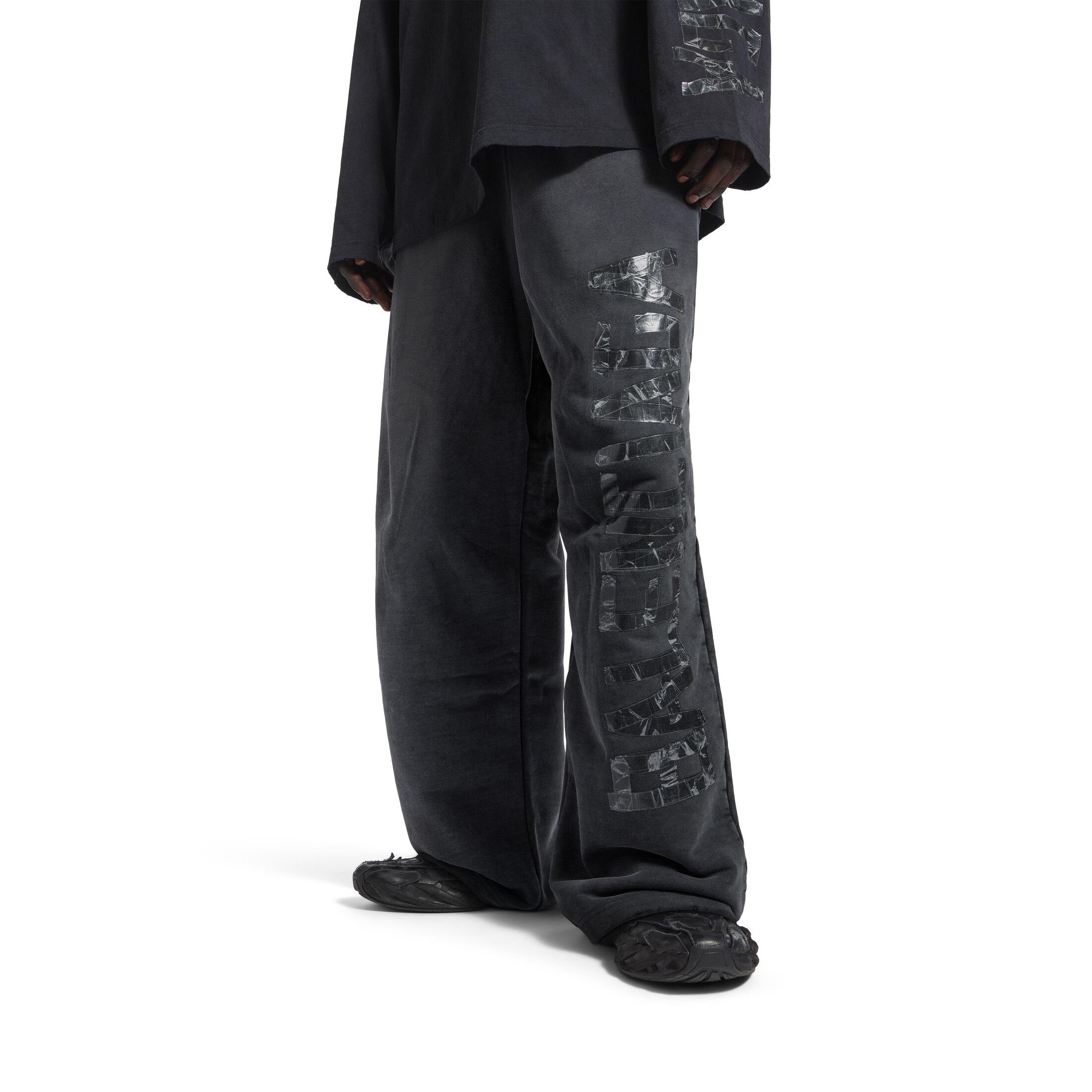 transparent tape baggy pants