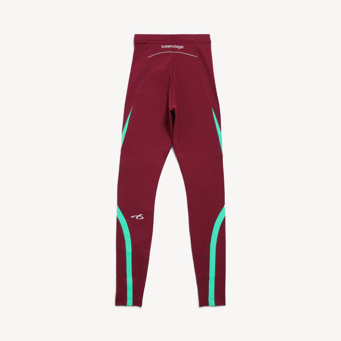 Women's Techwear Leggings in Burgundy/aqua | Balenciaga Canada EN - Image 2