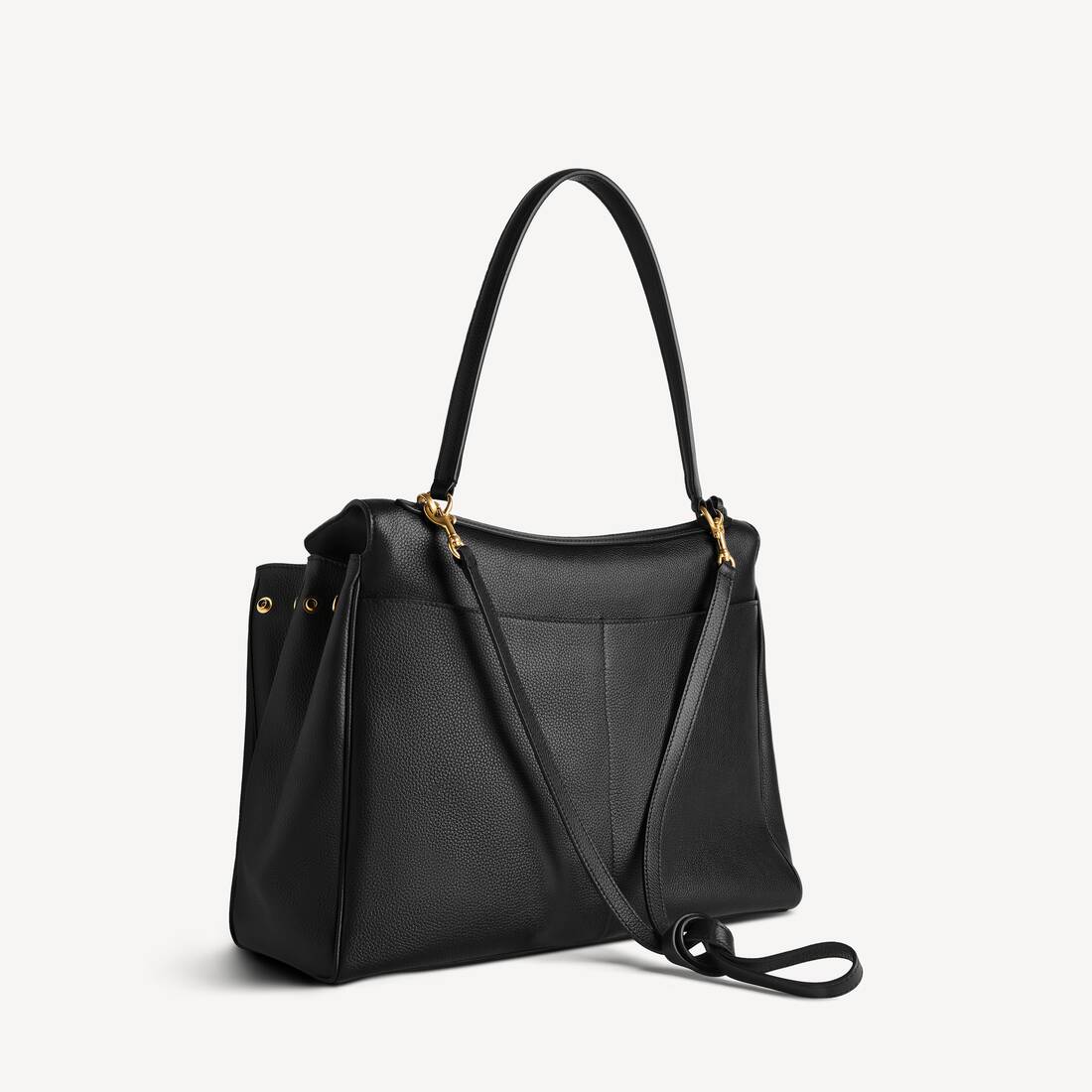 Rodeo Handtasche Gro&szlig; Genarbtes Kalbsleder f&uuml;r Damen in Schwarz | Balenciaga Deutschland DE - Image 3