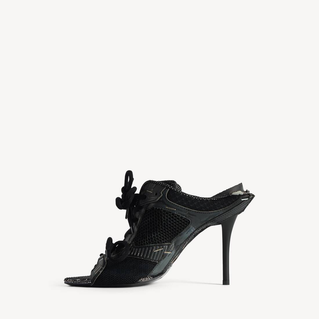 Sandale &Agrave; Talon Stapler pour Femme en Noir | Balenciaga France FR - Image 4