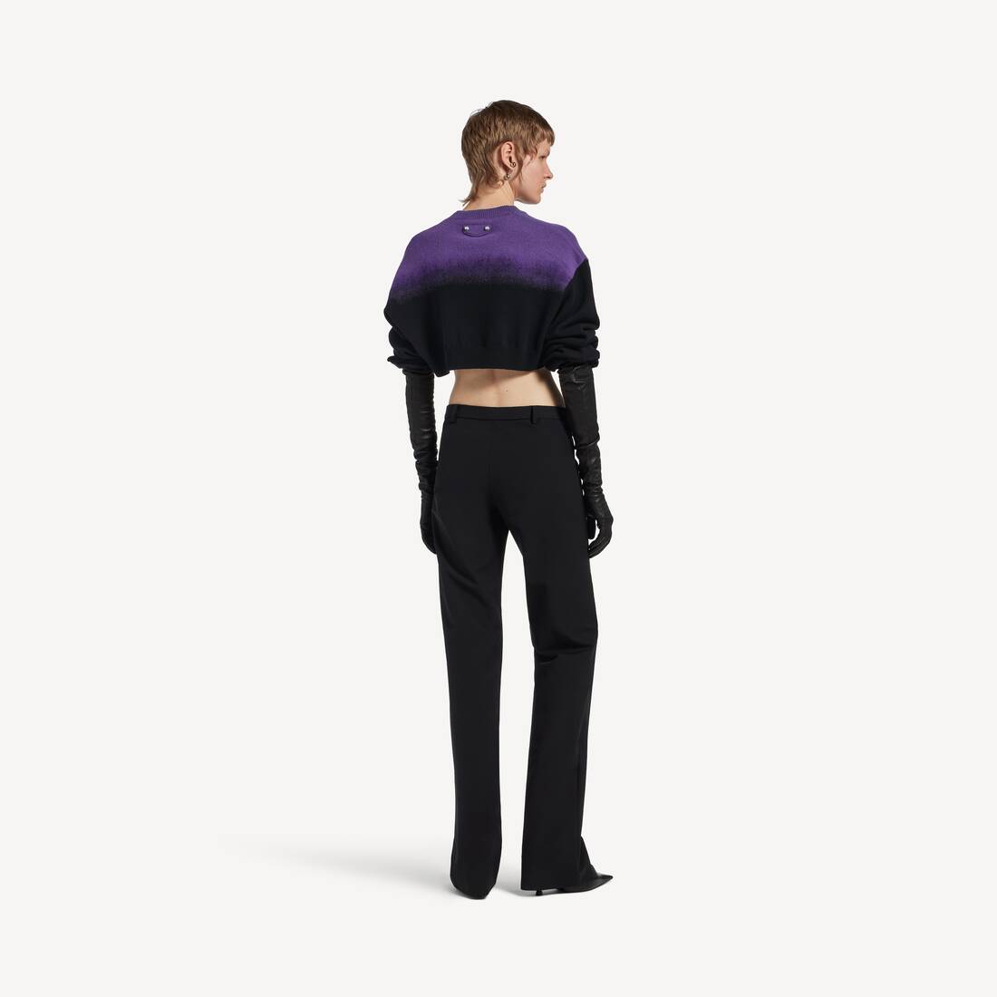 Women's Slim Pants in Black | Balenciaga Croatia EN - Image 4
