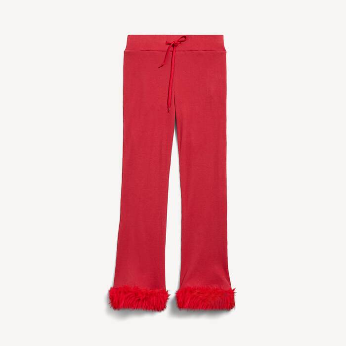 Ela's Cal&ccedil;a De Agasalho Capri Flare em Vermelho - Ela | Balenciaga Brasil PT - Image 2