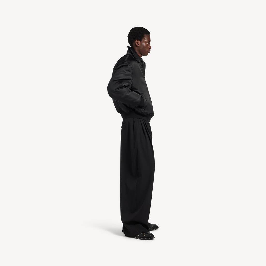 Bomber Cocoon pour Homme en Noir | Balenciaga Belgique FR - Image 3