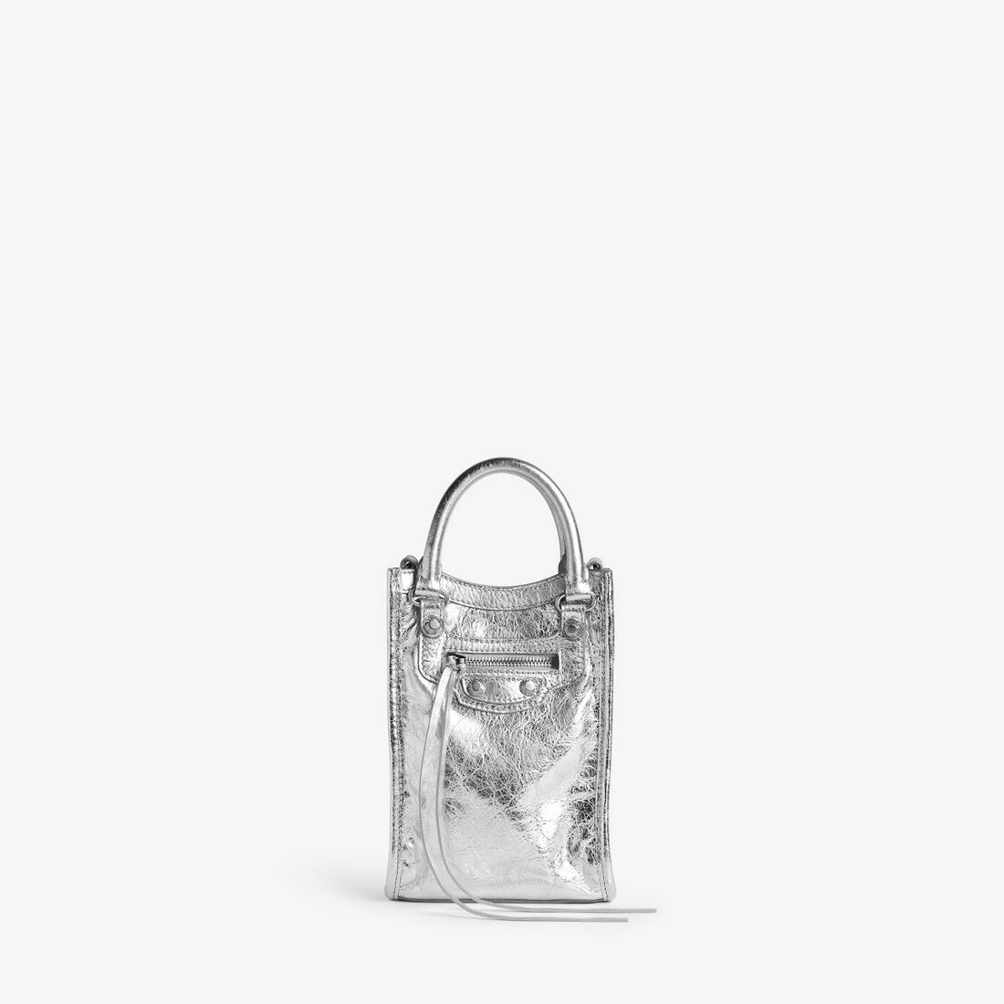 Tote Porta Telefono Le City da Donna in Argento | Balenciaga Italia IT - Image 4
