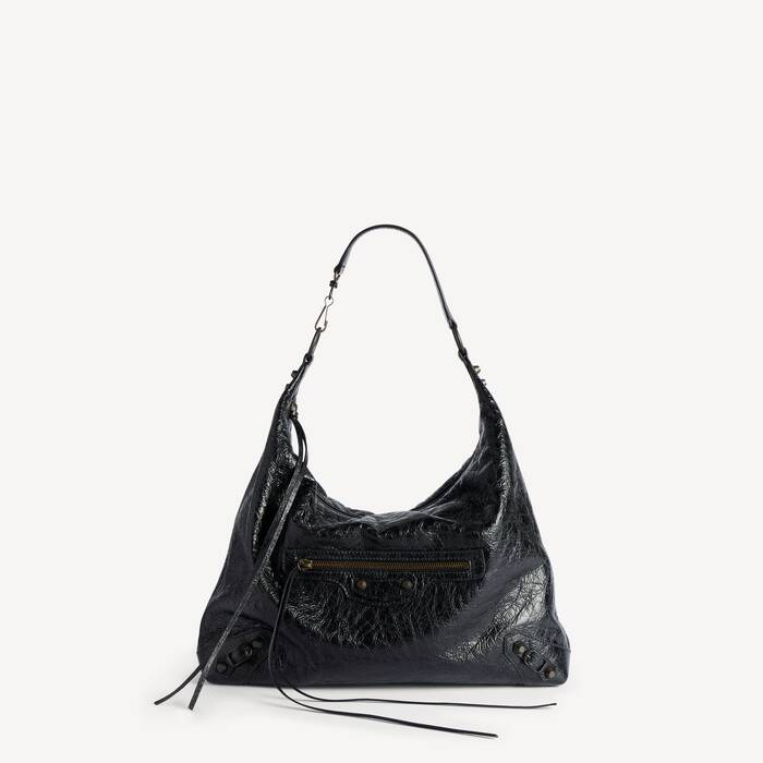 Women's Le City Hobo Bag Medium in Black - Women | Balenciaga Brazil EN - Image 1