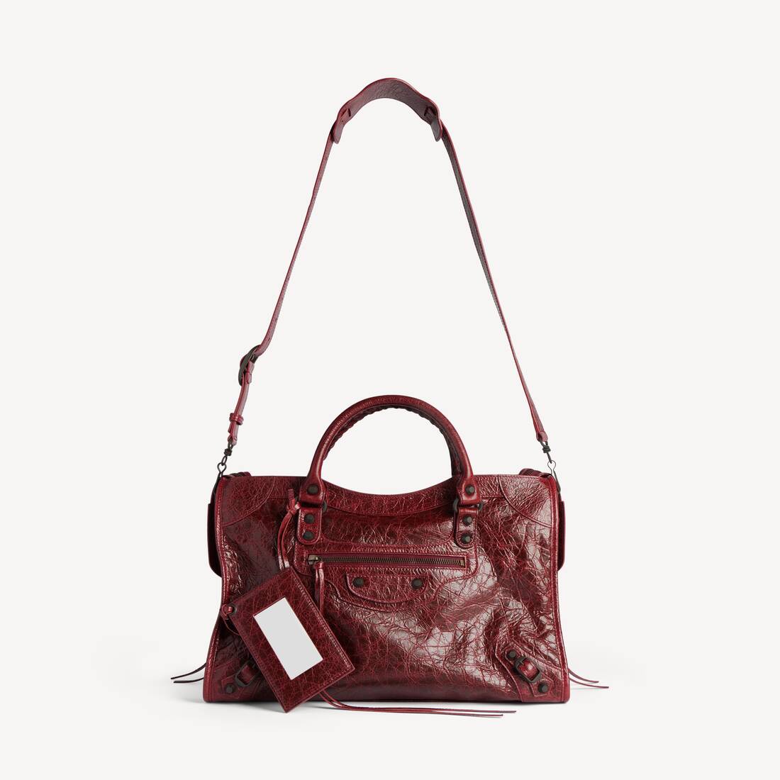 Women's Le City Bag Medium in Berry Red | Balenciaga Canada EN - Image 5