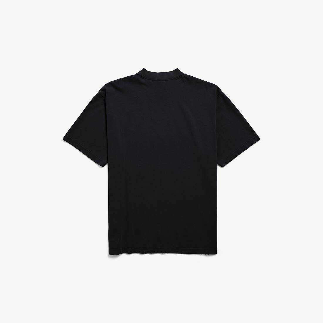Men's Messy Spray T-shirt Medium Fit in Black | Balenciaga United Kingdom EN - Image 2