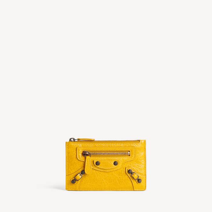 Women's Le City Long Coin And Card Holder in Marge Yellow - Women | Balenciaga Cyprus EN - Image 1
