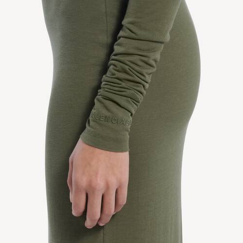 long sleeve off-shoulder dress