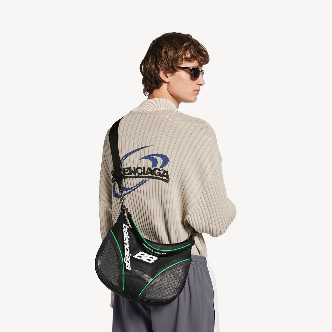 ブラック の メンズ Biker ホーボーメッセンジャーバッグ スモール | Balenciaga 日本 JA - Image 8