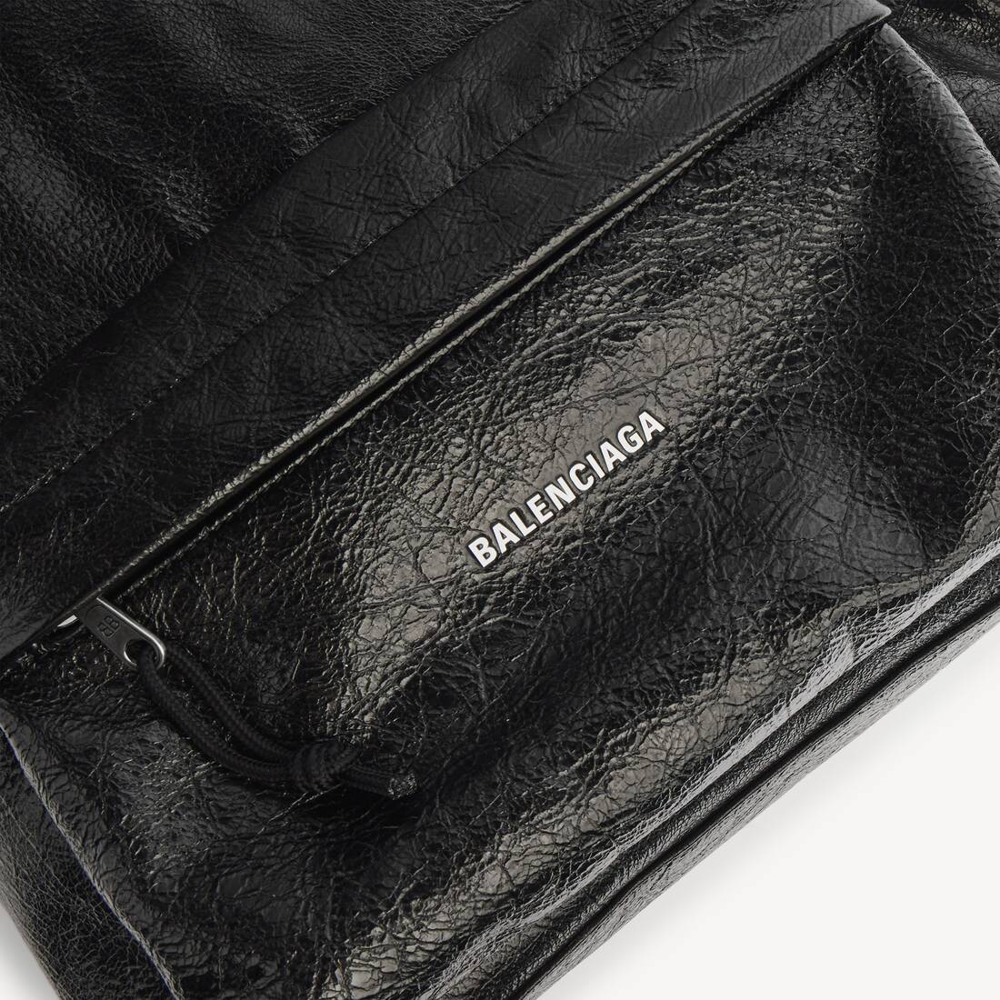 Men's Explorer Sling Backpack in Black | Balenciaga United States EN - Image 5