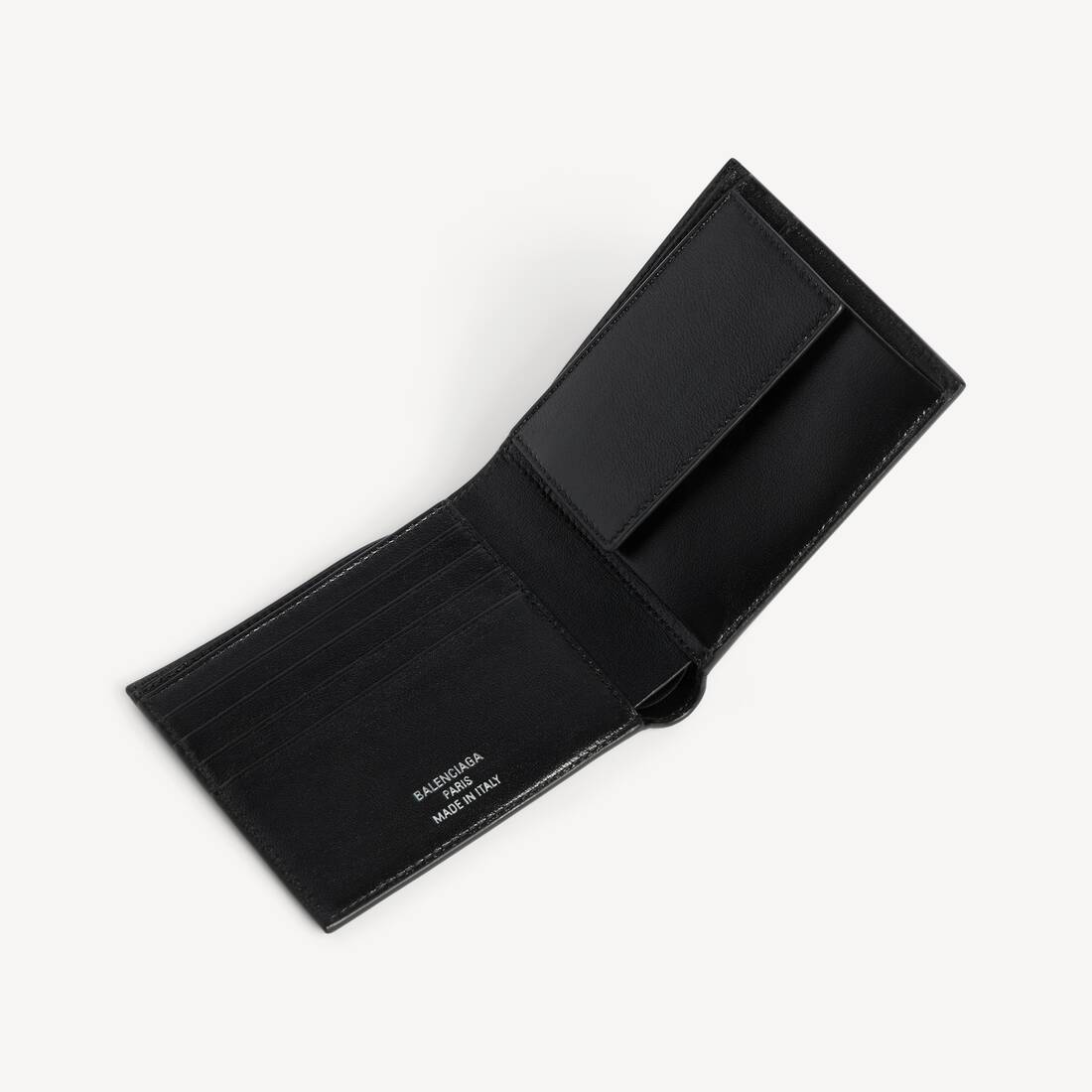Porte-monnaie Pli&eacute; Carr&eacute; Shopper pour Homme en Noir | Balenciaga France FR - Image 4