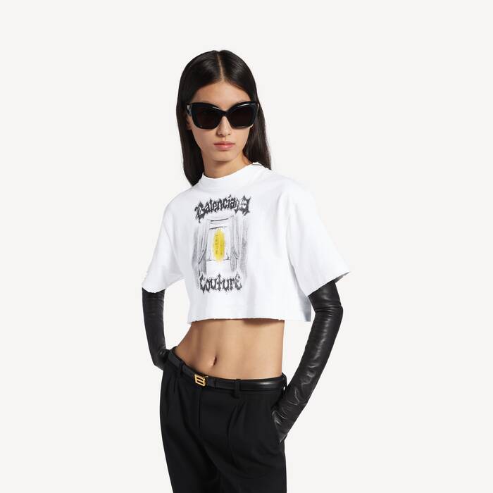 Salon De Couture短款t恤 为 所有 在 白色 - 所有 | Balenciaga 新加坡 ZH - Image 1