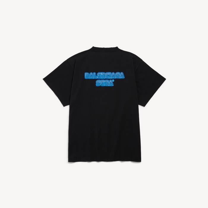 ブラック の メンズ Balenciaga | Sega Sonic The Hedgehog オーバーサイズ Tシャツ - メンズ | Balenciaga 日本 JA - Image 2