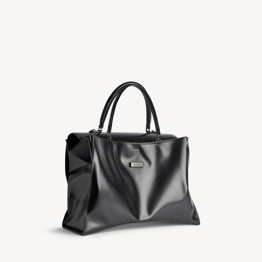 Men's Hourglass Avenue Top Handle Bag Large in Black | Balenciaga United Kingdom EN - Image 2