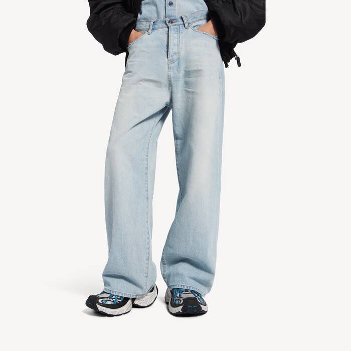 Legere Hose f&uuml;r Herren in Hellblau - Herren | Balenciaga Deutschland DE - Image 3