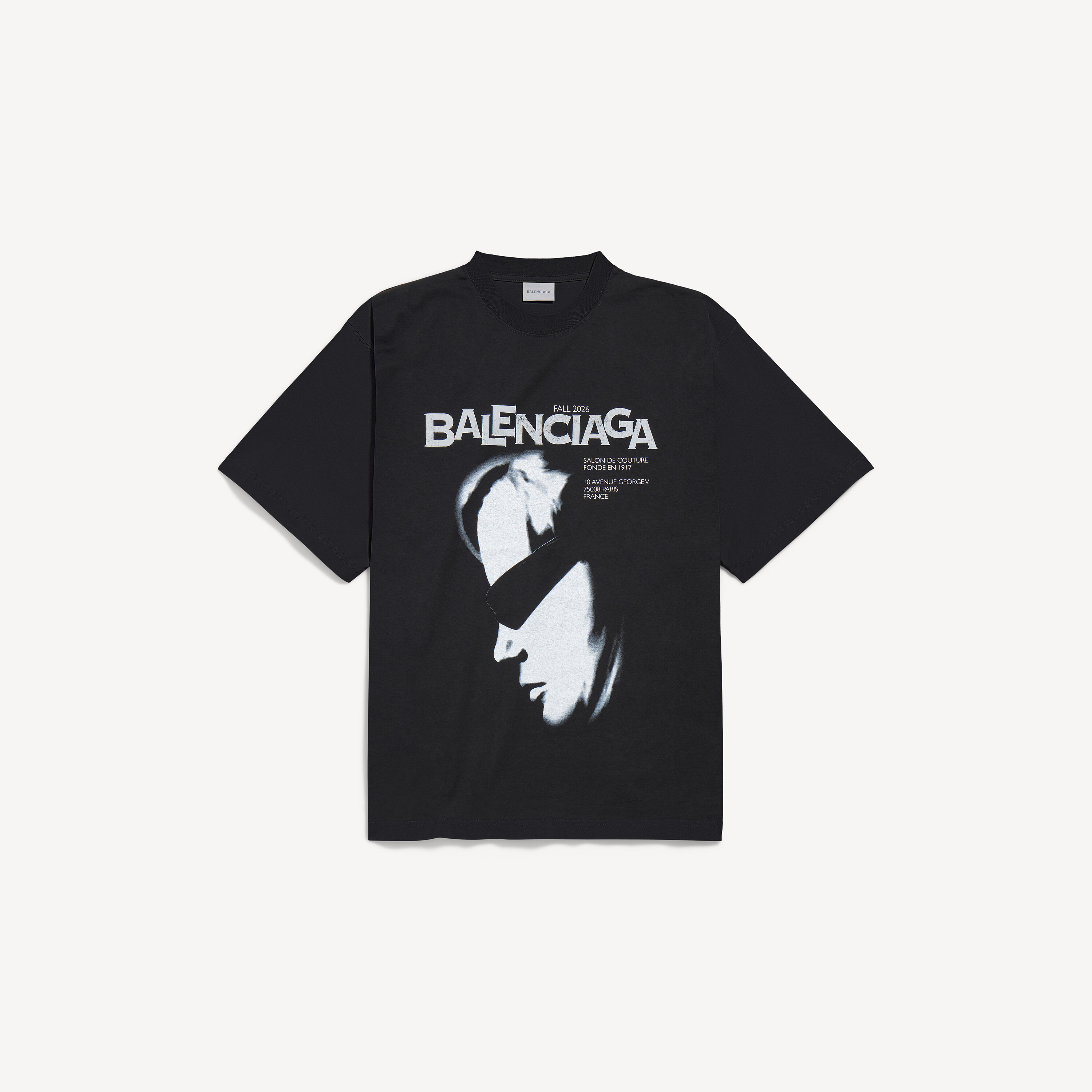Balenciaga 레이디 인 쉐이드 오버사이즈 티셔츠